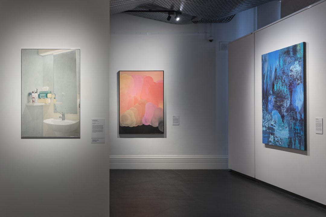 Installation view of the 2018 Bayside Acquisitive Art Prize finalist exhibition

