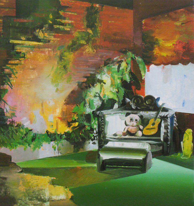 David Ralph, Jungle room 2017
oil on canvas
38 x 36 cm
