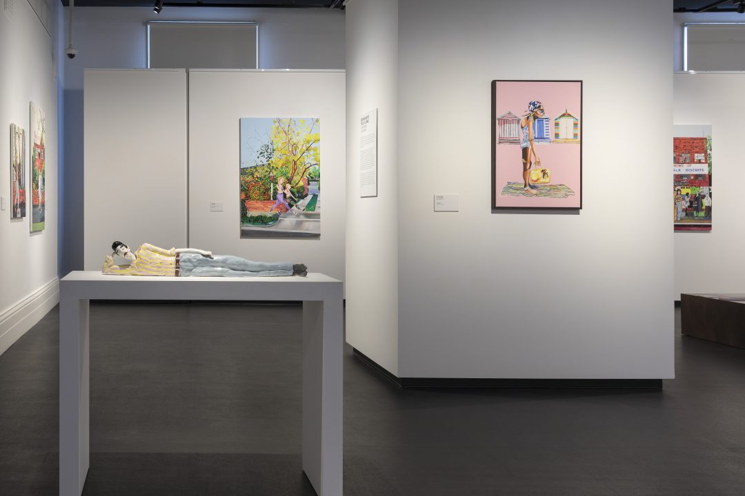 Installation view, Rob McHaffie: This is living, 2018
