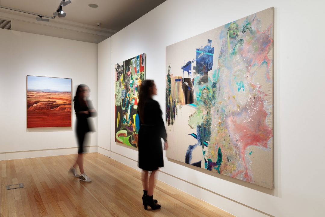 Installation view of the 2022 Bayside Acquisitive Art Prize finalist exhibition
